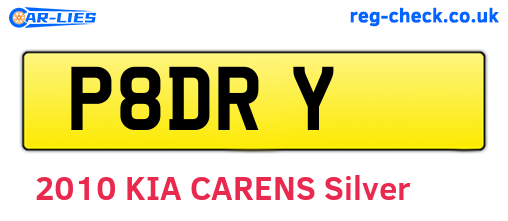 P8DRY are the vehicle registration plates.