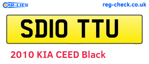 SD10TTU are the vehicle registration plates.