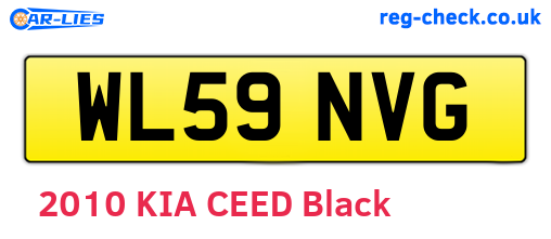 WL59NVG are the vehicle registration plates.