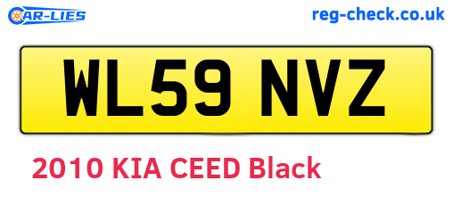 WL59NVZ are the vehicle registration plates.