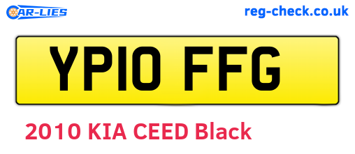 YP10FFG are the vehicle registration plates.