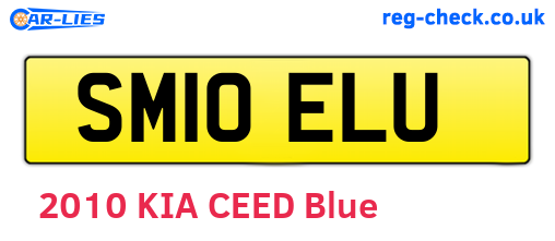 SM10ELU are the vehicle registration plates.