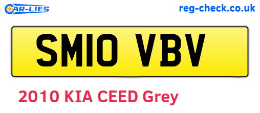 SM10VBV are the vehicle registration plates.