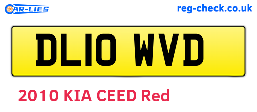 DL10WVD are the vehicle registration plates.