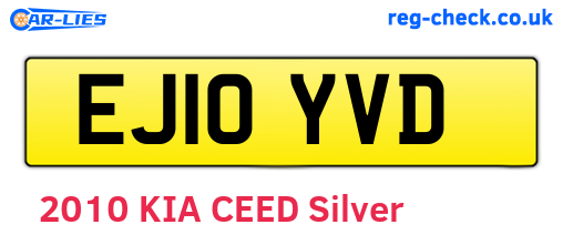 EJ10YVD are the vehicle registration plates.