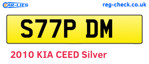 S77PDM are the vehicle registration plates.