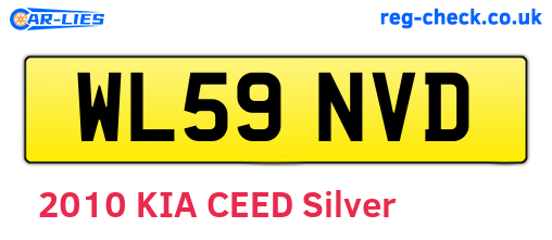 WL59NVD are the vehicle registration plates.