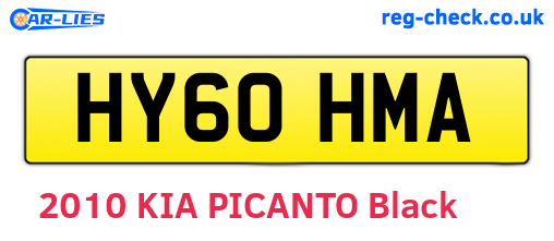 HY60HMA are the vehicle registration plates.