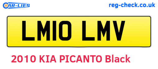 LM10LMV are the vehicle registration plates.