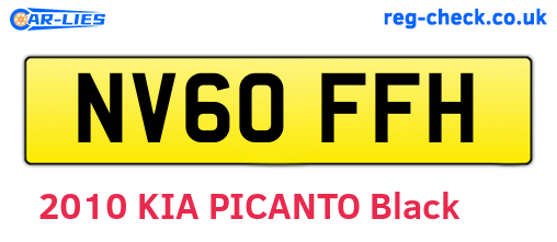NV60FFH are the vehicle registration plates.