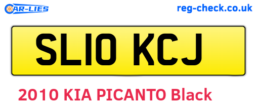 SL10KCJ are the vehicle registration plates.