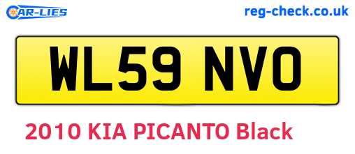 WL59NVO are the vehicle registration plates.