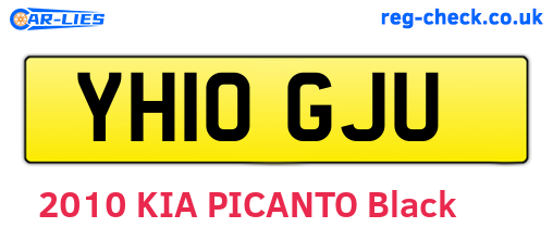 YH10GJU are the vehicle registration plates.
