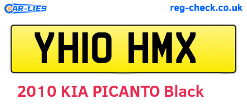 YH10HMX are the vehicle registration plates.