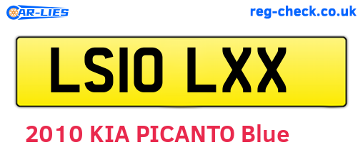 LS10LXX are the vehicle registration plates.