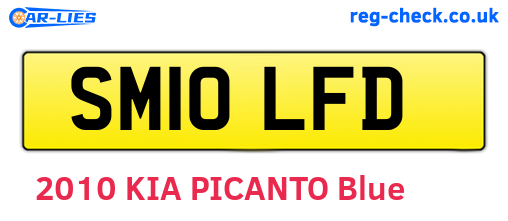 SM10LFD are the vehicle registration plates.