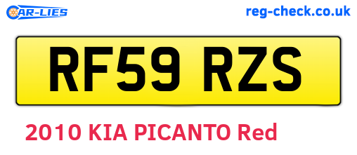 RF59RZS are the vehicle registration plates.