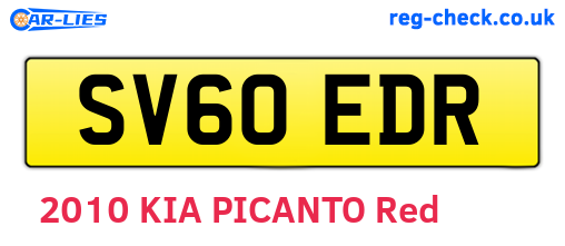 SV60EDR are the vehicle registration plates.