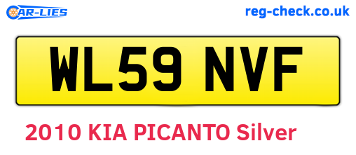 WL59NVF are the vehicle registration plates.