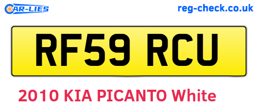 RF59RCU are the vehicle registration plates.