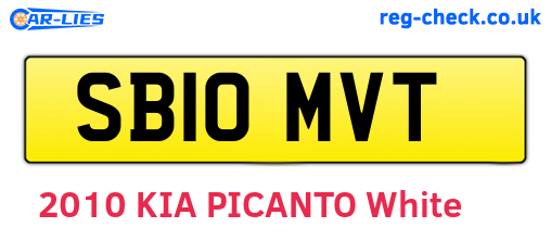 SB10MVT are the vehicle registration plates.
