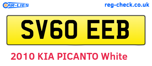 SV60EEB are the vehicle registration plates.