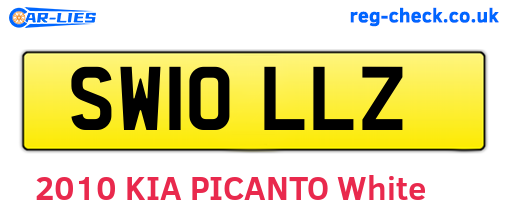 SW10LLZ are the vehicle registration plates.