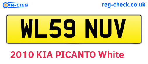WL59NUV are the vehicle registration plates.