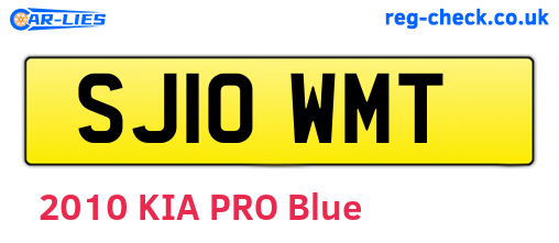 SJ10WMT are the vehicle registration plates.