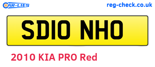 SD10NHO are the vehicle registration plates.