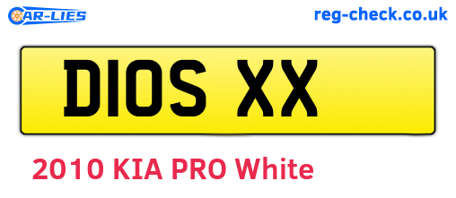 D10SXX are the vehicle registration plates.