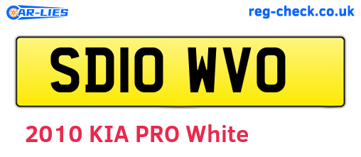SD10WVO are the vehicle registration plates.