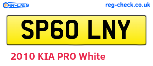 SP60LNY are the vehicle registration plates.
