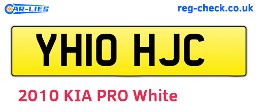 YH10HJC are the vehicle registration plates.