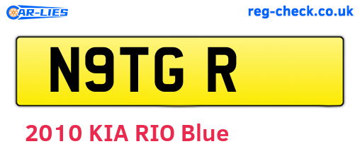 N9TGR are the vehicle registration plates.