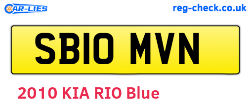 SB10MVN are the vehicle registration plates.