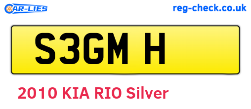 S3GMH are the vehicle registration plates.