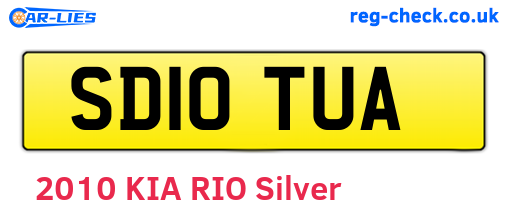 SD10TUA are the vehicle registration plates.
