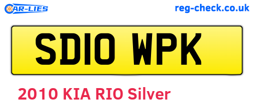 SD10WPK are the vehicle registration plates.