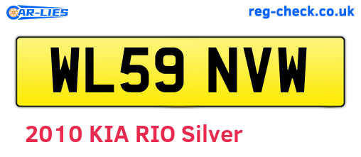 WL59NVW are the vehicle registration plates.