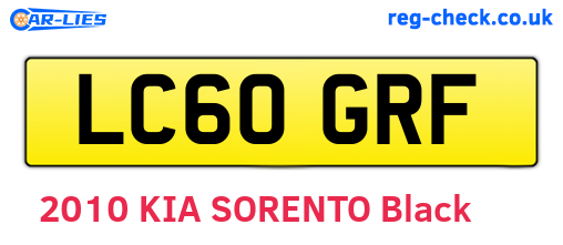 LC60GRF are the vehicle registration plates.