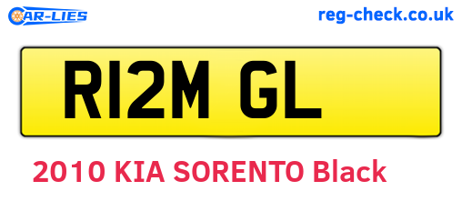 R12MGL are the vehicle registration plates.