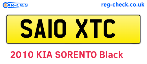 SA10XTC are the vehicle registration plates.