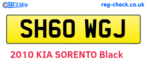 SH60WGJ are the vehicle registration plates.