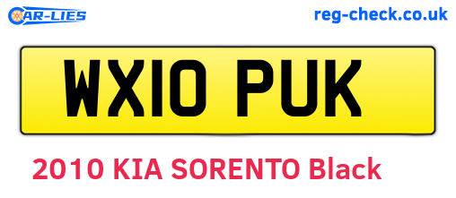 WX10PUK are the vehicle registration plates.
