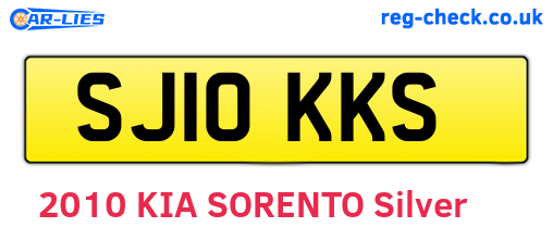 SJ10KKS are the vehicle registration plates.
