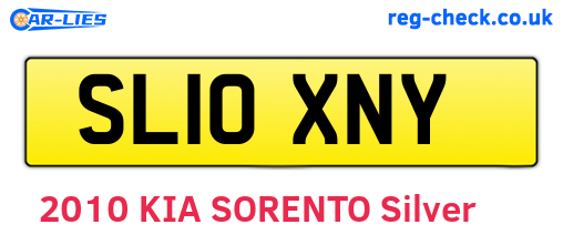 SL10XNY are the vehicle registration plates.
