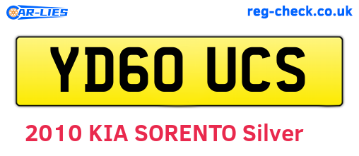 YD60UCS are the vehicle registration plates.
