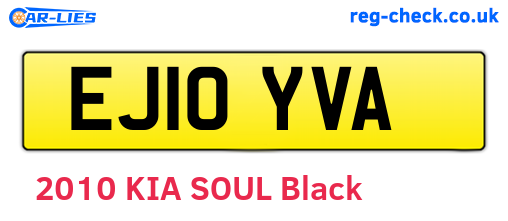 EJ10YVA are the vehicle registration plates.