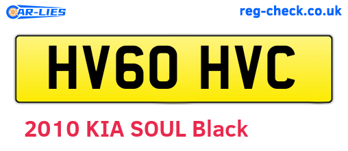 HV60HVC are the vehicle registration plates.
